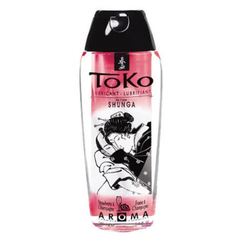 Lubrifiant pe baza de apa Toko Shunga capsuni sampanie 165 ml