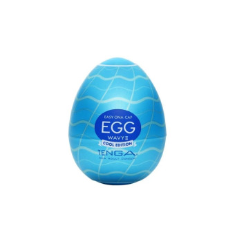 Ou masturbator stimulator Tenga Egg Wavy II Cool Edition