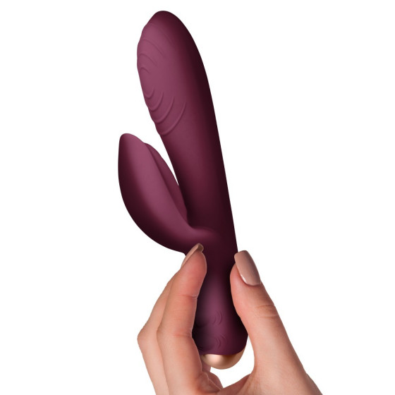 Vibrator punct G si clitoris Rocks-off Climaximum Spirit violet 18,3 cm