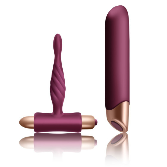 Set vibrator clitoris si vibrator anal Rocks-Off Climaximum Rapture violet