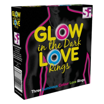Set 3 inele fosforescente pentru penis Spencer&Fleetwood Glow in the Dark