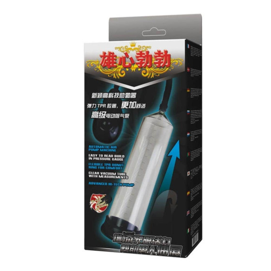 Pompa automata cu vibratii pentru marire penis 24,5 cm