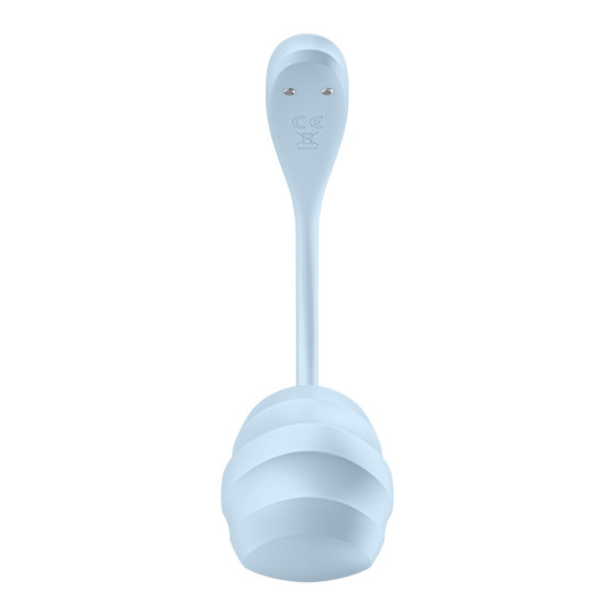 Vibrator smart punct G panty Satisfyer Smooth Petal albastru deschis