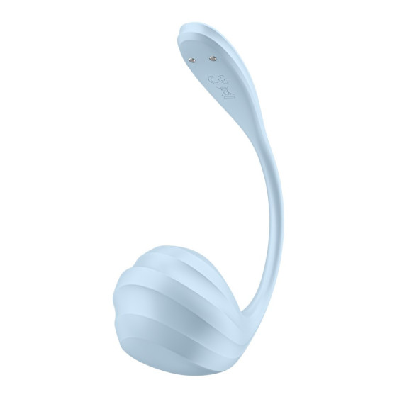 Vibrator smart punct G panty Satisfyer Smooth Petal albastru deschis