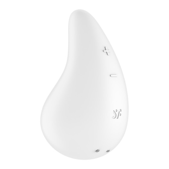 Vibrostimulator clitoridian Satisfyer Dew Drop alb