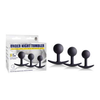 Set 3 butt plug NMC Under Night Tumbler cu bilă