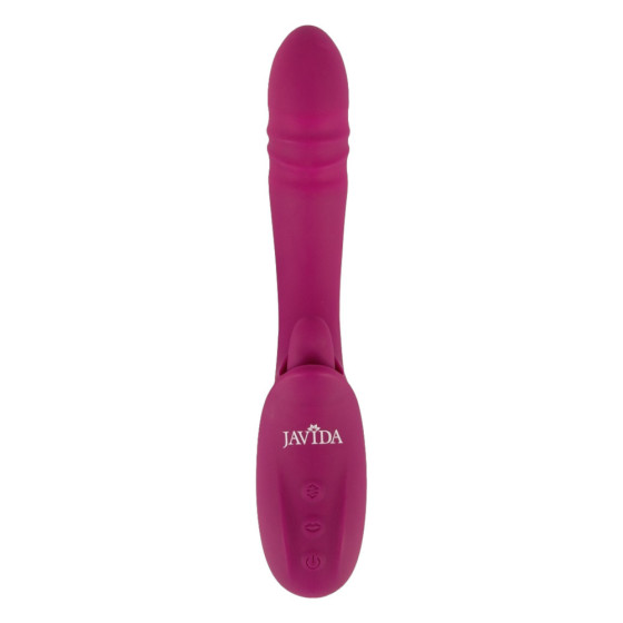 Vibrator punct G si clitoris Javida Licking and Thrusting 21,5 cm
