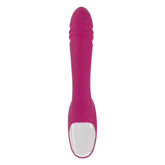 Vibrator punct G si clitoris Javida Licking and Thrusting 21,5 cm