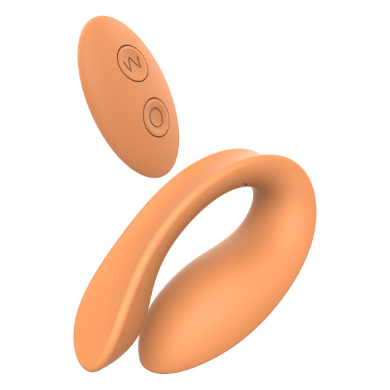 Vibrator pentru cupluri RC Glam portocaliu 8.5 cm