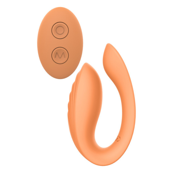 Vibrator pentru cupluri RC Glam portocaliu 8.5 cm