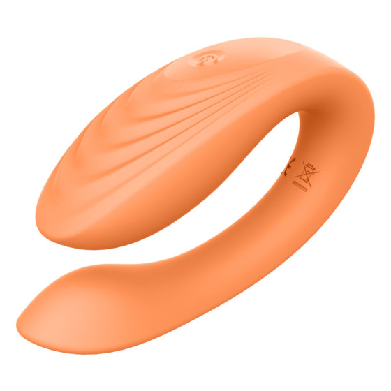 Vibrator pentru cupluri RC Glam portocaliu 8.5 cm