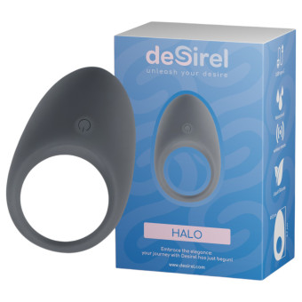 Inel cu vibratii smart pentru penis Desirel Vib Crafter negru