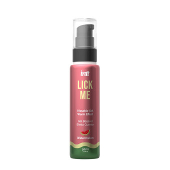 Lubrifiant pentru sex oral cu efect de incalzire Intt Lick Me pepene verde 50 ml