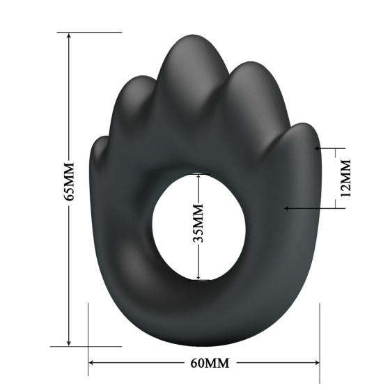 Inel din silicon pentru penis Crazy Bull Habert | xtoys.ro