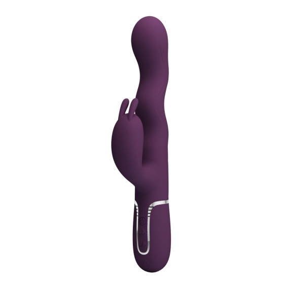 Vibrator punct G si clitoris Pretty Love Laursen 2 mov cu rotatie 24,9 cm
