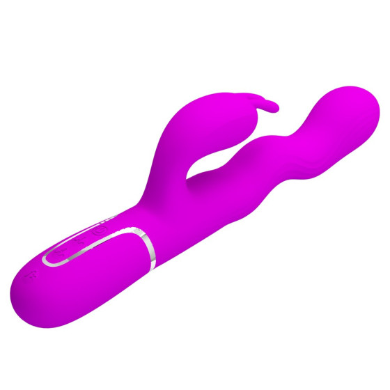 Vibrator punct G si clitoris Pretty Love Laursen 1 mov cu rotatie 24,9 cm