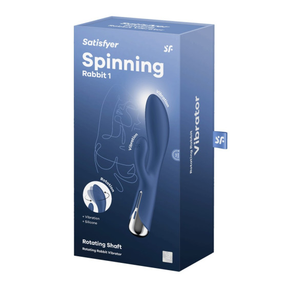 Vibrator rabbit Satisfyer Spinning Rabbit 1 albastru