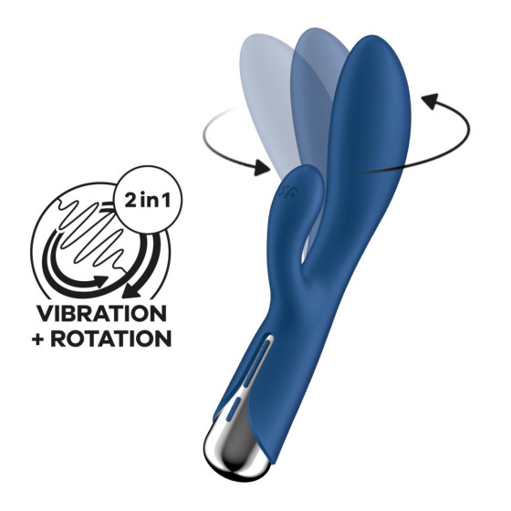 Vibrator rabbit Satisfyer Spinning Rabbit 1 albastru