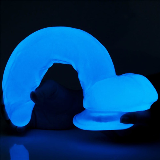 Dildo cu ventuza Lovetoy Lumino Play Glow in the Dark 25 cm