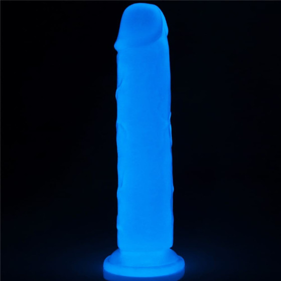 Dildo cu ventuza Lovetoy Lumino Play Glow in the Dark 21 cm