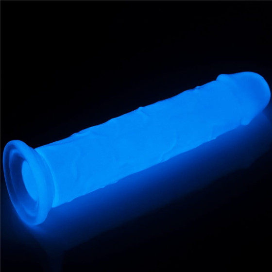 Dildo cu ventuza Lovetoy Lumino Play Glow in the Dark 21 cm