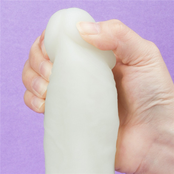 Dildo cu ventuza Lovetoy Lumino Play Glow in the Dark 20,9 cm