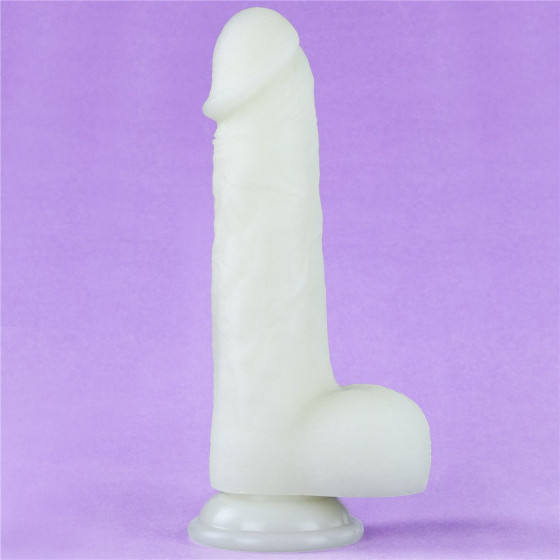 Dildo cu ventuza Lovetoy Lumino Play Glow in the Dark 20,9 cm