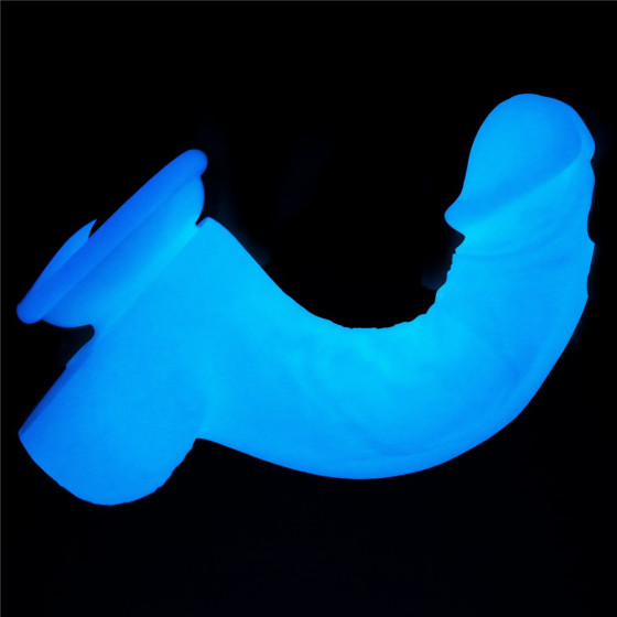 Dildo cu ventuza Lovetoy Lumino Play Glow in the Dark 20,9 cm
