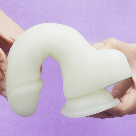 Dildo cu ventuza Lovetoy Lumino Play Glow in the Dark 19,3 cm