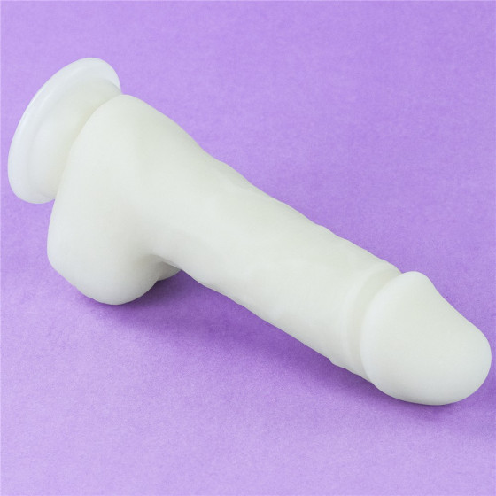 Dildo cu ventuza Lovetoy Lumino Play Glow in the Dark 19,3 cm