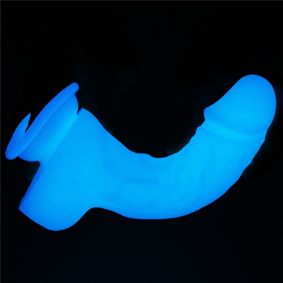 Dildo cu ventuza Lovetoy Lumino Play Glow in the Dark 19,3 cm