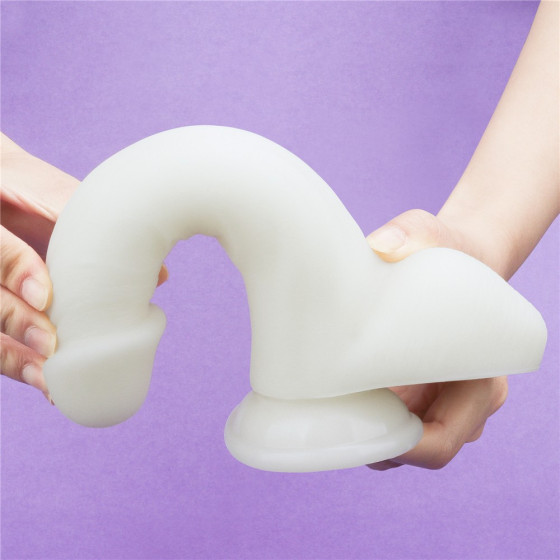 Dildo cu ventuza Lovetoy Lumino Play Glow in the Dark 21 cm