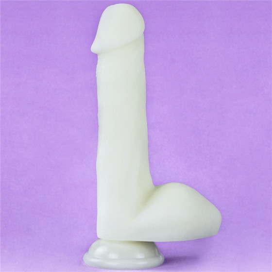Dildo cu ventuza Lovetoy Lumino Play Glow in the Dark 21 cm