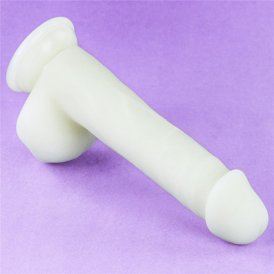 Dildo cu ventuza Lovetoy Lumino Play Glow in the Dark 21 cm