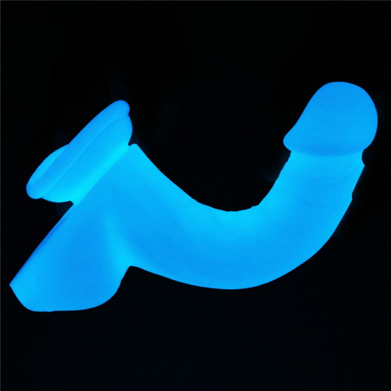 Dildo cu ventuza Lovetoy Lumino Play Glow in the Dark 21 cm