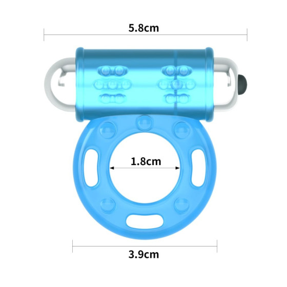 Inel cu vibratii pentru penis Lovetoy Lumino Play 2