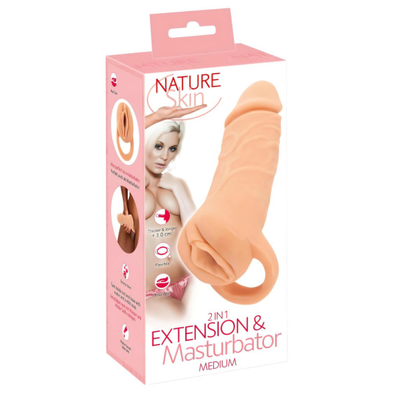 Manson masturbator 2 in 1 Nature Skin 18 cm