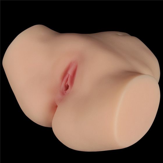 Masturbator bust cu vibratii dublu Lovetoy Streetgirl Pulse Box Natur III