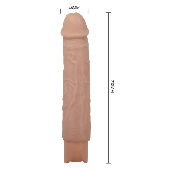 Vibrator realist Pretty Love Rufus natur 23,8 cm