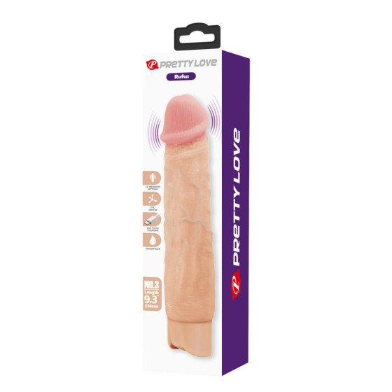 Vibrator realist Pretty Love Rufus natur 23,8 cm