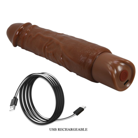 Vibrator realist Pretty Love Rufus maro 23,8 cm