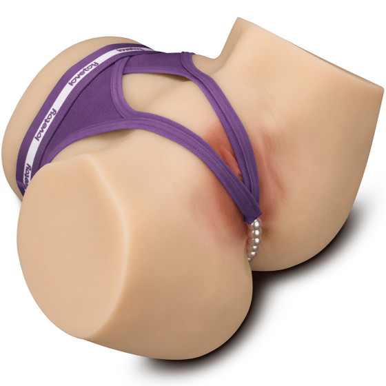 Masturbator bust cu vibratii dublu Lovetoy Streetgirl Pulse Box Natur dual motor