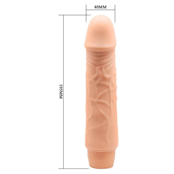 Vibrator realist multispeed Barbara Jeff 19,5 cm