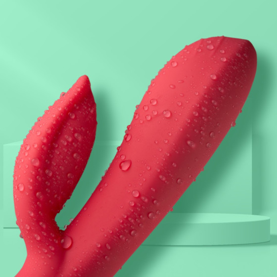 Vibrator rabbit + inel vibrator pentru penis Rocks-off Love Me