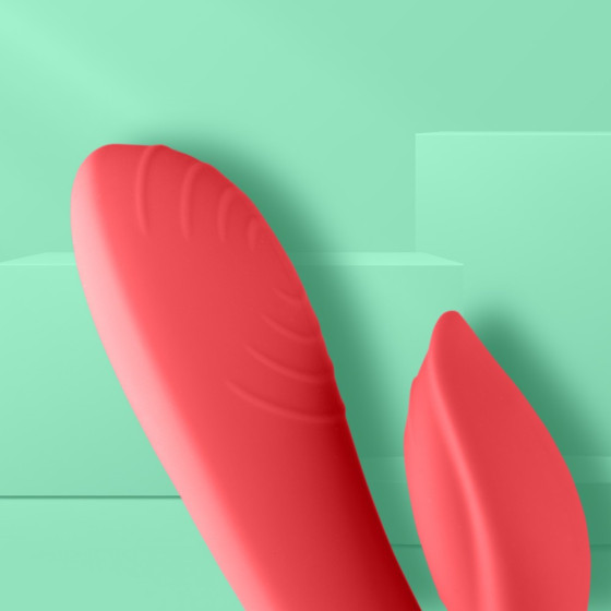 Vibrator rabbit + inel vibrator pentru penis Rocks-off Love Me