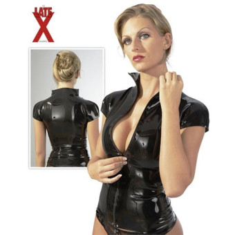 Bluza latex cu fermoar